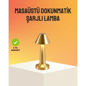 Modern Metal Masa Lambası 3 Işık Renkli Kademesiz Parlaklık Ayarlı