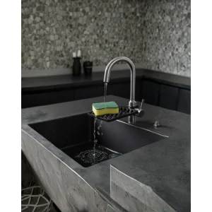 Musluğa Monte Sünger Organizeri Hijyenik Drenajlı Pratik Tasarım