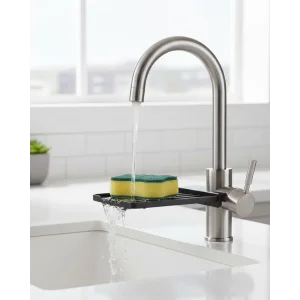 Musluğa Monte Süngerlik Damlama Özellikli Mutfak Organizatörü