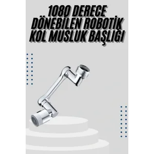 Mutfak Musluk Başlığı 1080 Derece Dönebilir Oynar Başlıklı Musluk Aparatı