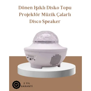 Müzik Ritimli Işık Değişimi & Dönen Dalga Efekti – Galaxy Projektör