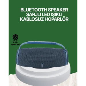 Net Stereo Ses Sunan IPX5 Su Geçirmez Bluetooth Hoparlör