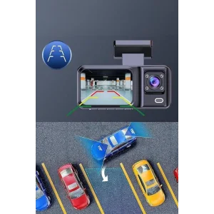 Ön ve Arka Kameralı 2 İnç 1080P Full HD DVR Araç İçi Ekran