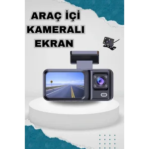 Ön ve Arka Kameralı 2 İnç 1080P Full HD DVR Araç İçi Ekran