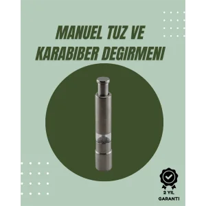 Orta Boy Kararbiber ve Tuz Öğütücü – Kolay Kullanım, Şık Tasarım