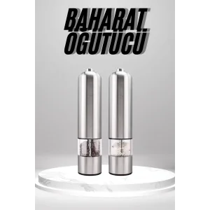 Otomatik Tuz ve Karabiber Öğütücü Baharat Öğütücü Tuz Karabiber Değirmeni