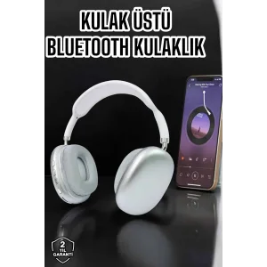 P9 Plus Kablosuz Kulak Üstü Bluetooth Kulaklık Beyaz Mikrofonlu Kulaküstü Kablosuz Kulaklık