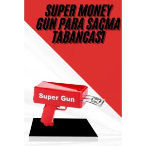 Para Dolar Atma Makinası Super Money Gun Para Saçma Fırlatma Tabancası