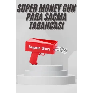 Para Dolar Saçma Para Atma Tabancası Otomatik Kırmızı Oyuncak