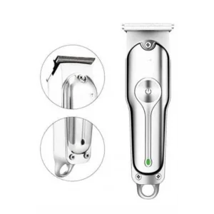 Paslanmaz Çelik Bıçaklı Kablosuz Şarjlı Dijital Göstergeli Tıraş Makinesi
