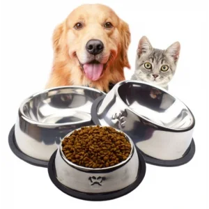 Paslanmaz Çelik Metal Mama Kabı 18 cm.