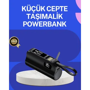 PD 20W Hızlı Şarjlı Kablolu Kablosuz Kullanım Powerbank