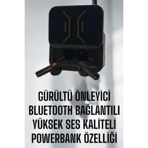 Powerbankli Bluetooth Kulaklık Yüksek Ses Kaliteli Kablosuz
