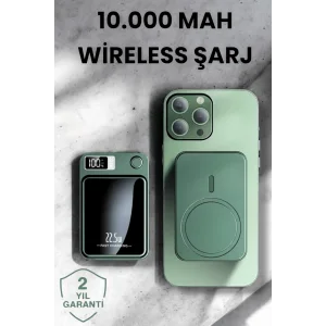 Pratik ve Taşınabilir 10.000 mAh Wireless Powerbank Hızlı Şarj Avantajı