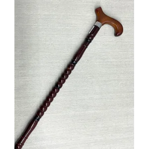 Rahat Tutuşlu Kahverengi Ahşap Baston