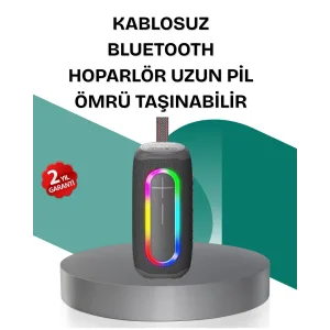 Renkli LED Işıklı Kablosuz Hoparlör IP67 Sertifikalı
