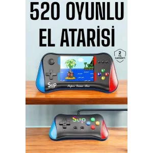 Retro 500 Oyunlu Nostaljik Oyunlu El Atari Gamebox Oyun Konsolu Çift Destekli
