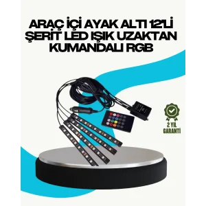 RGB Geçişli 4 Parça Araç İçi Aydınlatma