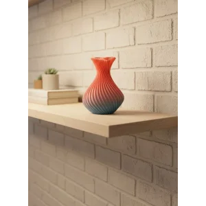 Romantik Kalp Figürlü Süslük Vazo Modern Tasarım 15 cm