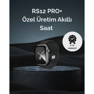 RS12 PRO+ 2025 Serisi Uzun Şarj Süreli Garantili Full Ekranlı Özel Üretim Akıllı Saat – 2GB Hafıza, AMOLED, GPS, Sesli Arama