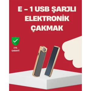 Rüzgar Geçirmez Elektronik Çakmak – Modern Tasarım, Metal Gövde