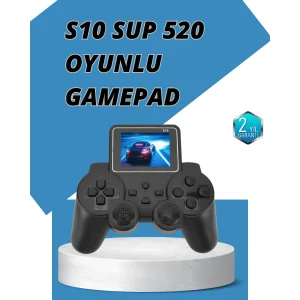 S10 Gamepad HDMI TV Bağlantılı 520 Klasik Retro Oyun 2025 Seri Orijinal