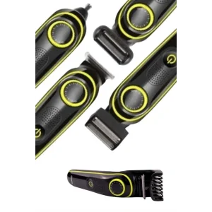 Saç Sakal Şekillendirici Tıraş Makinesi 5 Başlıklı Paslanmaz Çelik Bıçaklı Unısex