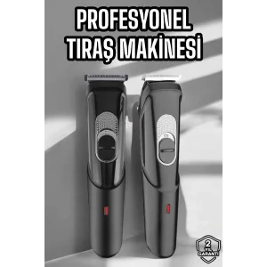 Saç Sakal Vücut Şarjlı Kablosuz Tıraş Makinesi Profesyonel Paslanmaz Çelik