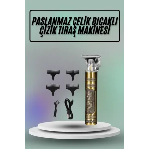Saç Sakal Vücut Tıraş Makinesi Çizik Atma Makinesi Paslanmaz Çelik