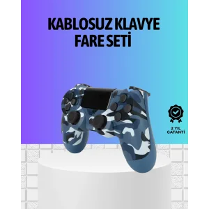 Şarjlı Kablosuz PS4 Oyun Kolu Titreşimli Hassas Kontrol