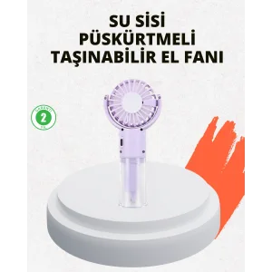 Sessiz Çalışan Şarjlı Su Buharlı Portatif Vantilatör