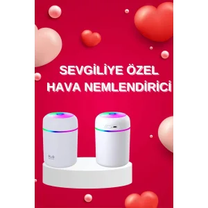 Sevgiliye Hediye Led Işıklı Hava Nemlendirici USB Şarjlı Sevgiliye Özel
