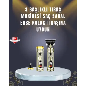 Sıfır Boşluk T Bıçaklı Erkek Bakım Seti – Çok Başlıklı