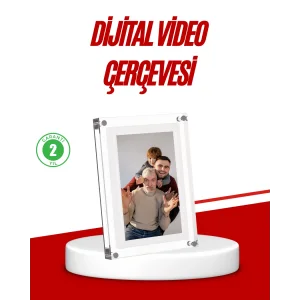 Şık ve Dekoratif 7 İnç Dijital Fotoğraf Çerçevesi – Anılarınızı Sergileyin