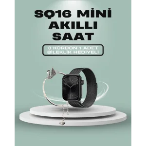 SQ-16 Mini Series 10 Akıllı Saat – 3 Kordon + Hediye Bileklik