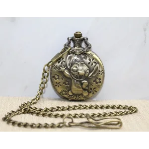 Stitch Tasarımlı Köstekli Saat