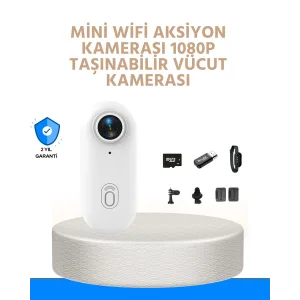 Suya ve Darbeye Dayanıklı Kompakt Spor Kamera 1080P