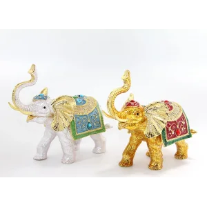 Swarovski Taşlı Tekli Fil Figürü Model 5