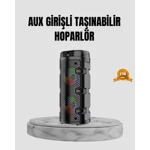 Taşınabilir Bluetooth Hoparlör Çift Sürücü Güçlü Bas HD Ses Çoklu Bağlantı