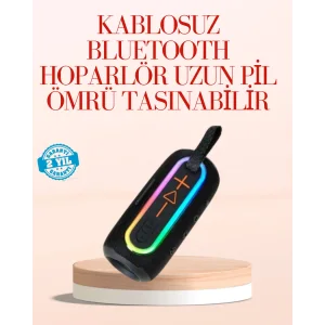 Taşınabilir Bluetooth Hoparlör Kırmızı IP67 Su Geçirmez