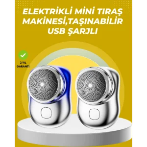 Taşınabilir, cep boyunda, şarjlı elektrikli tıraş makinesi