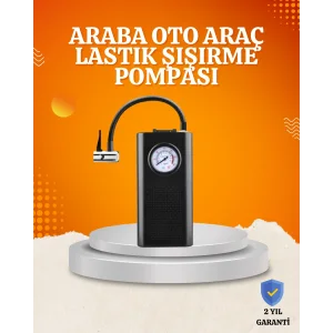 Taşınabilir Elektrikli Oto Motosiklet Bisiklet Lastik Şişirme Pompası