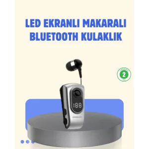 Titreşimli Bluetooth Kulaklık – Uzun Pil Ömrü, Dijital Ekranlı Kablosuz Tasarım