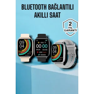 Titreşimli, Sağlık Takipli, Yeni Nesil Akıllı Saat  400mAh Batarya Kapasiteli