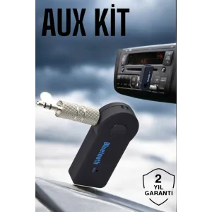 Tüm Araçlara Uyumlu Aux Car Bluetooth Kablosuz Araç Bağlantı Kiti