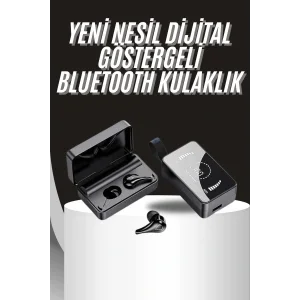 TWS Bluetooth Kulaklık Aynalı Kulaklık Dijital Göstergeli Dokunmatik Kontrol