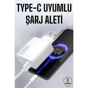 Type-C 120W Şarj Aleti Hızlı Şarj Turbo