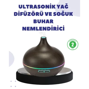 BN01 Uçucu Yağ Uyumlu Renkli LED Işıklı Nemlendirici