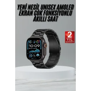 Ultra 3 Kordonlu Amoled Ekran Akıllı Saat Çok Fonksiyonlu Uyku ve Sağlık Takibi