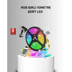 Uzaktan Kumandalı RGB Smart Şerit LED Işık Esnek ve Taşınabilir Dekorasyon